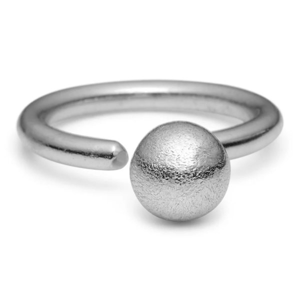 PURE BY NAT - RING KUGEL - SILBER - 8MM